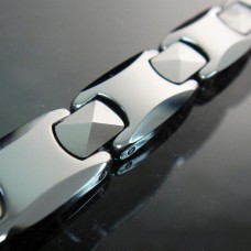 Tungsten Carbide Silver Bracelet - TB11