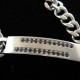 316L Stainless Steel Silver Bracelet with CZ - TB37