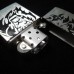 LION Silver Stain Finished Windproof Lighter