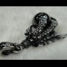 Dragon Hand Pendant with Austria Black Crystal  - TP33